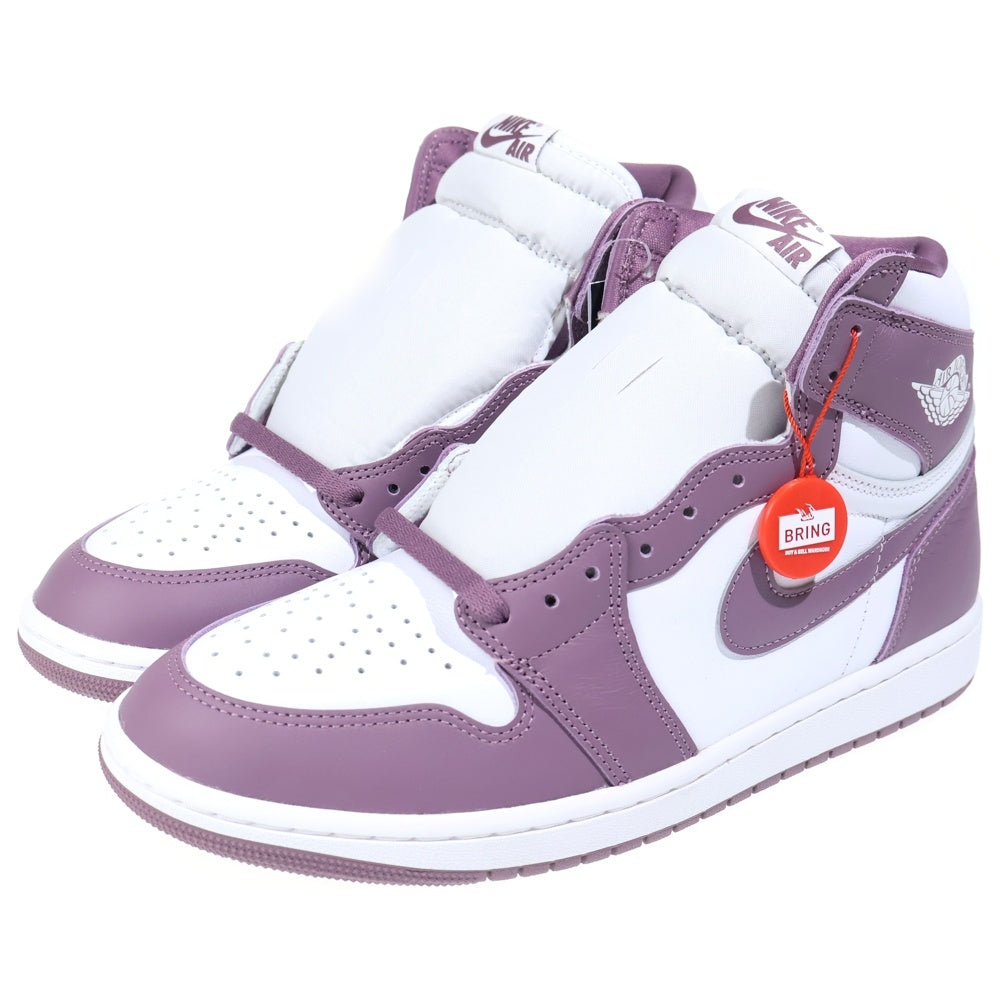 NIKE(ナイキ) AIR JORDAN 1 RETRO HIGH OG MAUVE エアジョーダン 1 レトロ モーブ ハイカットスニーカー ホワイト/ピンク US10.5/28.5cm DZ5485-105