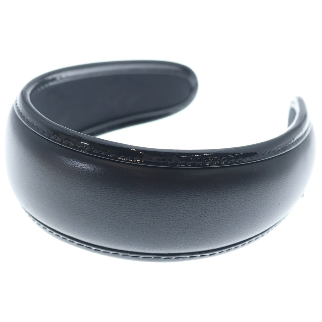 LOUIS VUITTON(ルイヴィトン) ヘッドバンド クルーザー モノグラム レザー カチューシャ レディース ブラック M77396