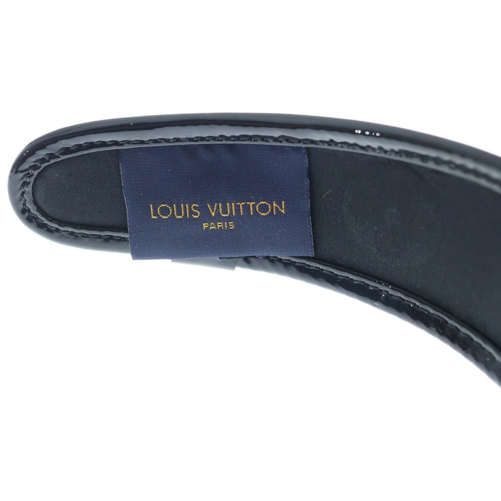 LOUIS VUITTON(ルイヴィトン) ヘッドバンド クルーザー モノグラム レザー カチューシャ レディース ブラック M77396