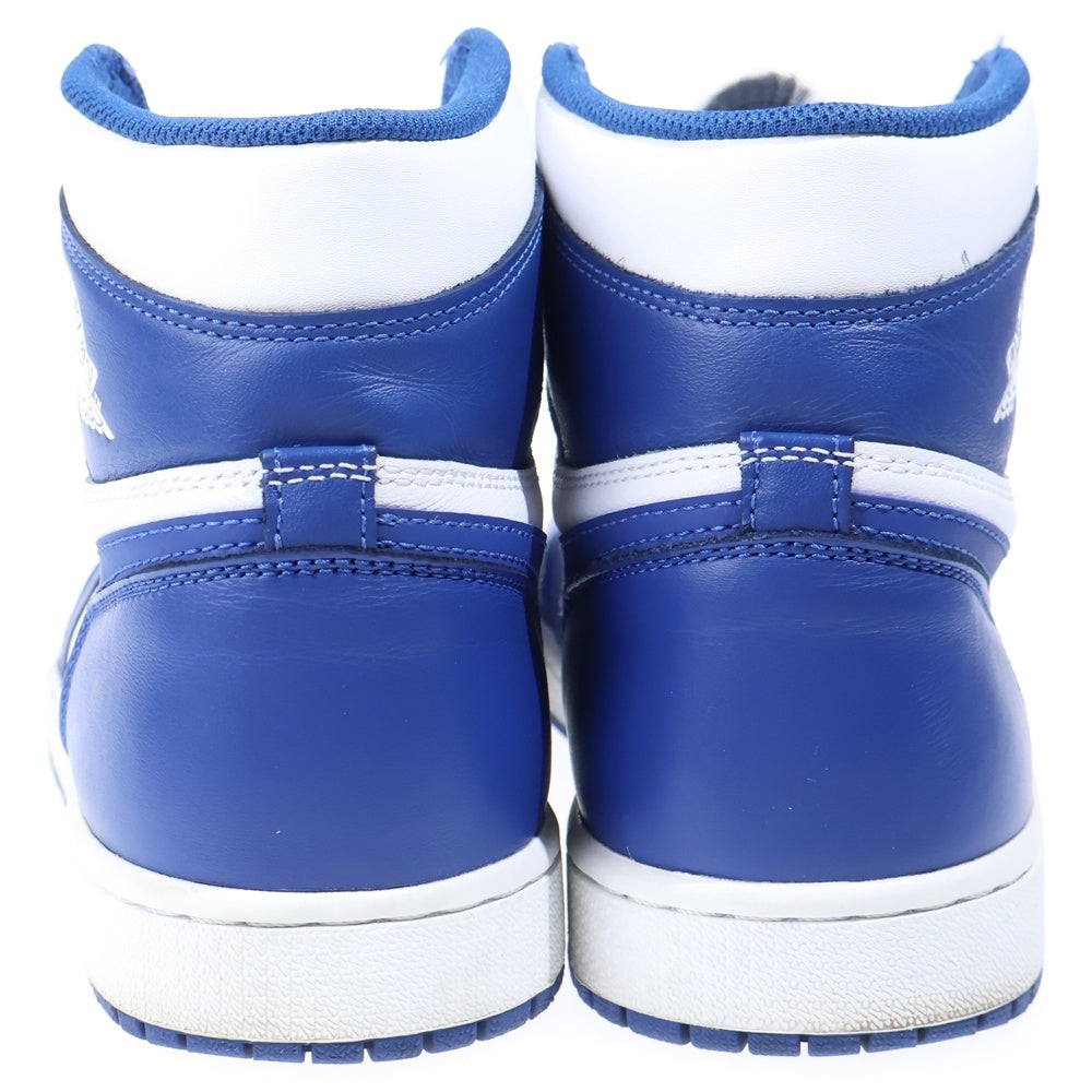 NIKE(ナイキ) AIR JORDAN 1 RETRO HIGH OG STORM BLUE エアジョーダン1 ストームブルー ハイカットスニーカー ブルー/ホワイト US9/27cm 555088-127