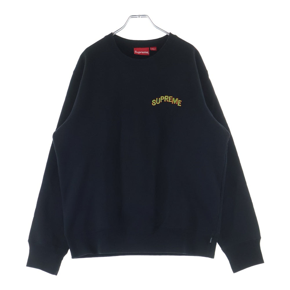 SUPREME(シュプリーム) 17AW Step Arc Crewneck ステップアーチロゴ クルーネックスウェットトレーナー ブラック