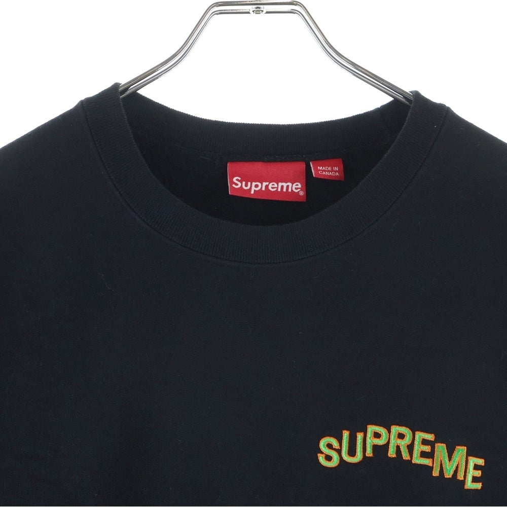 SUPREME(シュプリーム) 17AW Step Arc Crewneck ステップアーチロゴ クルーネックスウェットトレーナー ブラック