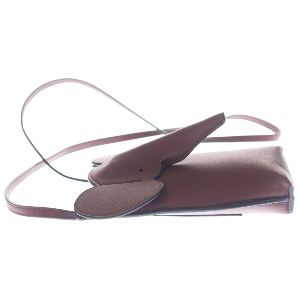 LOEWE(ロエベ) Elephant Pocket Crossbody Bag C623B02X04 ポケット クロスボディバッグ ショルダーバッグ ボルドー レディース