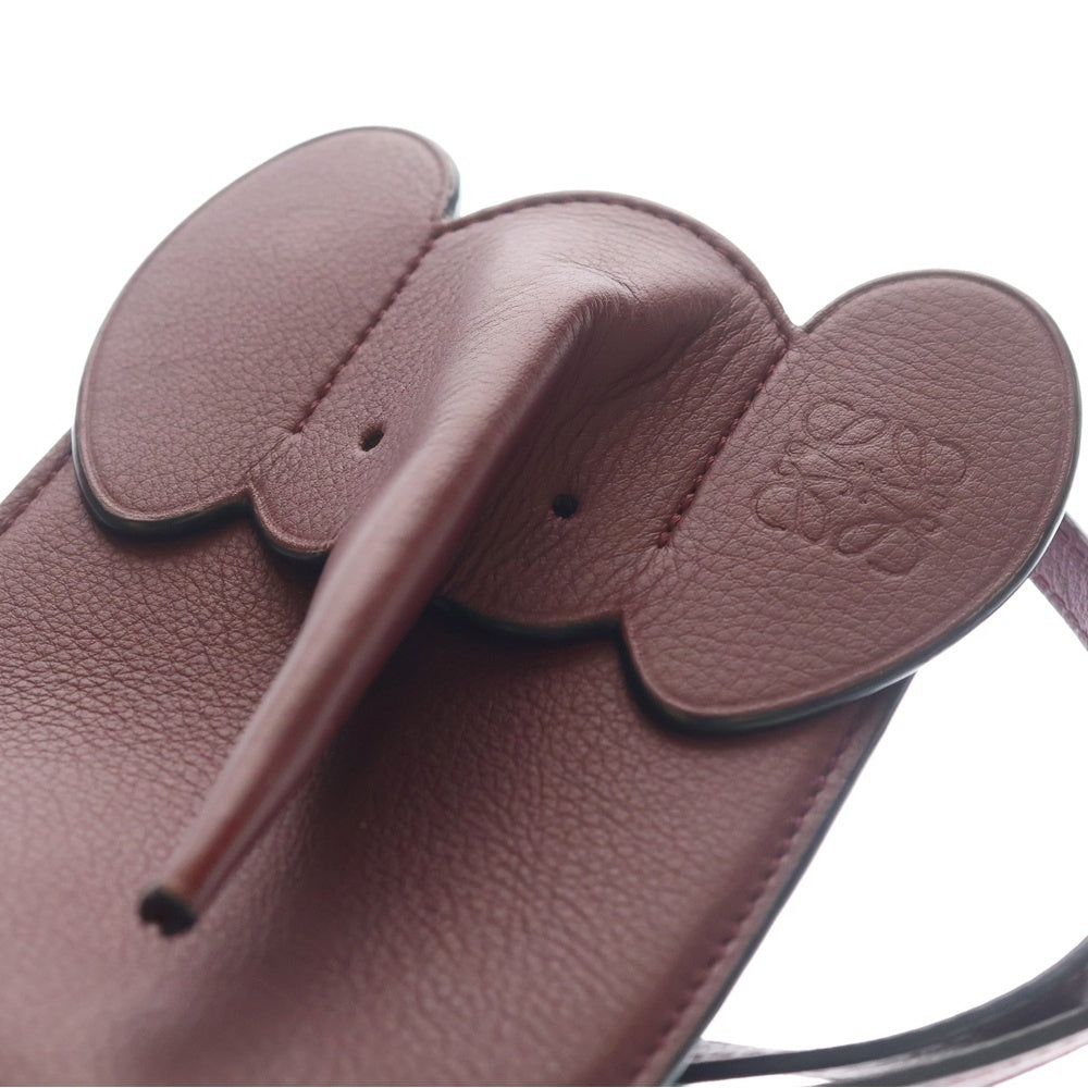 LOEWE(ロエベ) Elephant Pocket Crossbody Bag C623B02X04 ポケット クロスボディバッグ ショルダーバッグ ボルドー レディース