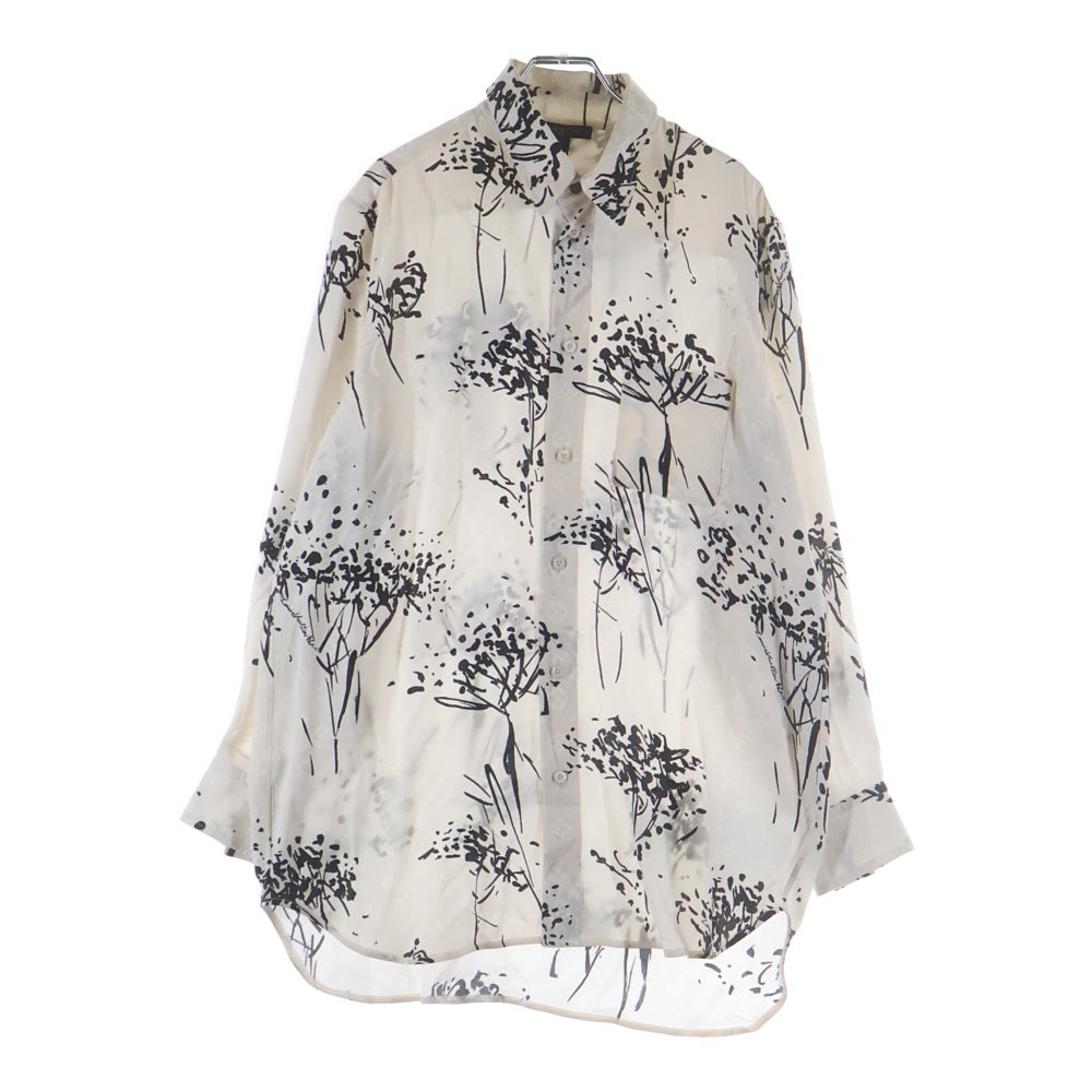 LOUIS VUITTON(ルイヴィトン) 25SS ツリーシルクテーラード長袖シャツ ホワイト RW251WB WFI FSTO64