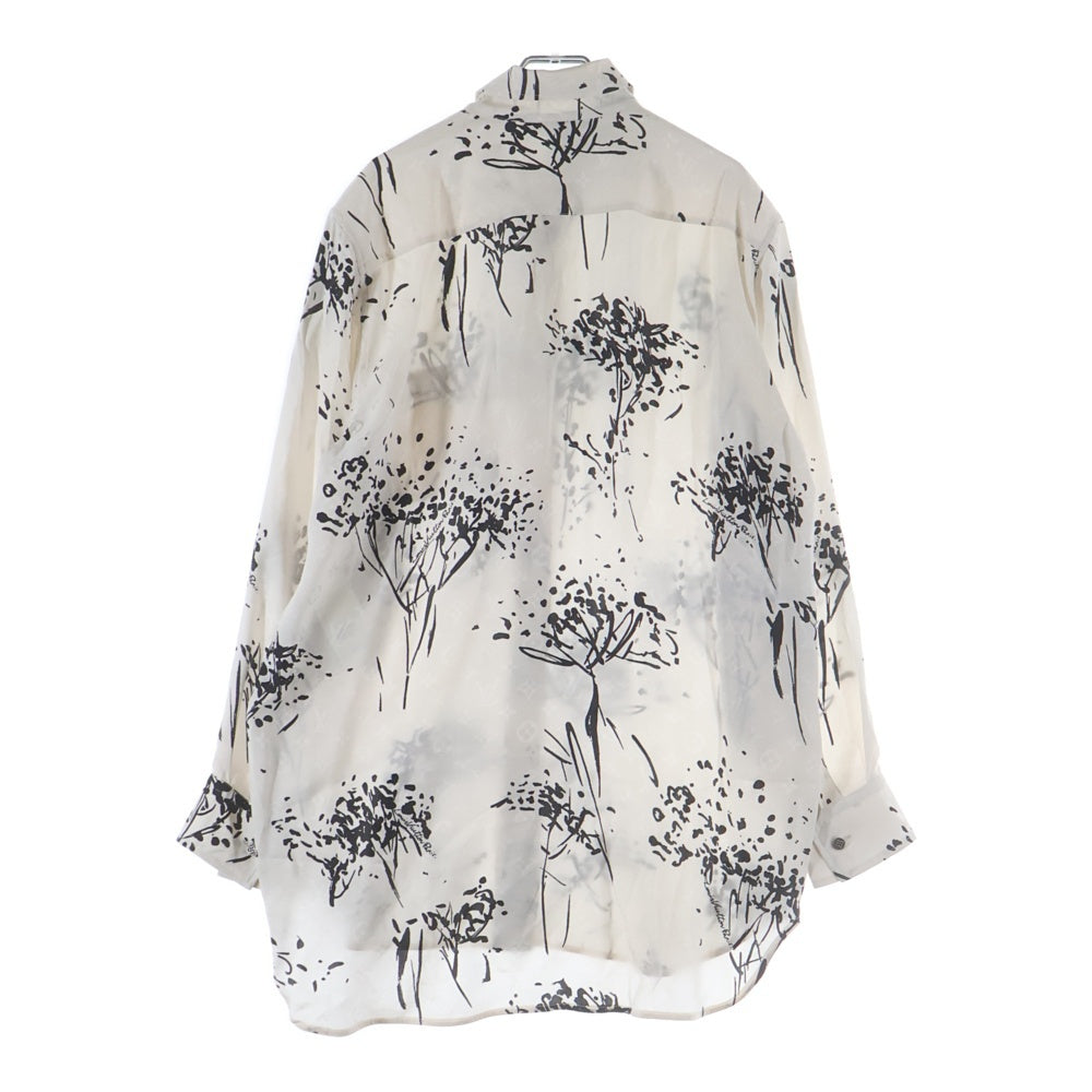 LOUIS VUITTON(ルイヴィトン) 25SS ツリーシルクテーラード長袖シャツ ホワイト RW251WB WFI FSTO64