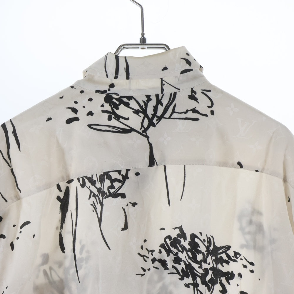 LOUIS VUITTON(ルイヴィトン) 25SS ツリーシルクテーラード長袖シャツ ホワイト RW251WB WFI FSTO64