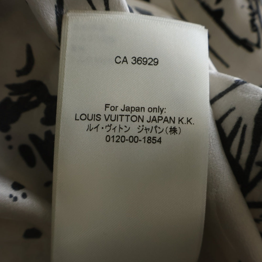 LOUIS VUITTON(ルイヴィトン) 25SS ツリーシルクテーラード長袖シャツ ホワイト RW251WB WFI FSTO64
