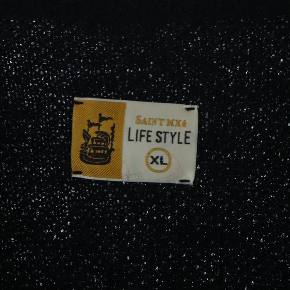 SAINT MICHAEL(セントマイケル) LIFE STYLE ベーシック モヘアカーディガン ブラック SM-A23-0000-044