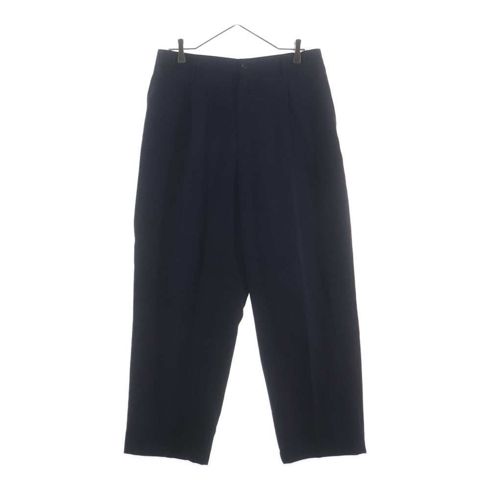 Graphpaper(グラフペーパー) Scale Off Wool Tapered Trousers スケールオフウール テーパード トラウザーパンツ ネイビー GM243-40170B