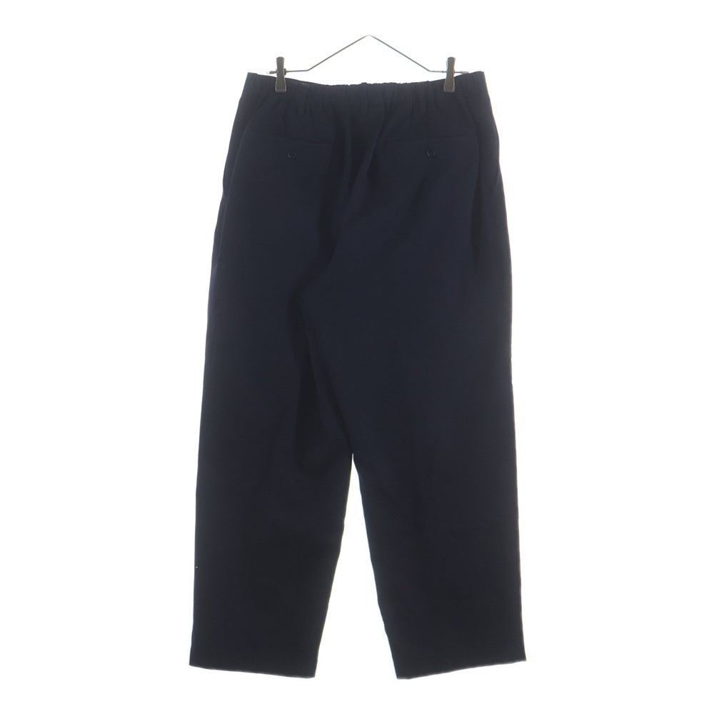 Graphpaper(グラフペーパー) Scale Off Wool Tapered Trousers スケールオフウール テーパード トラウザーパンツ ネイビー GM243-40170B