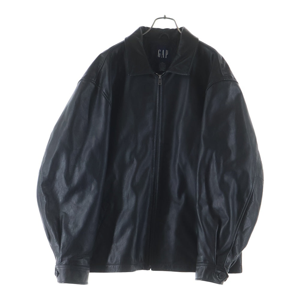 GAP(ギャップ) 90s VINTAGE Old Gap Leather Jacket ヴィンテージ オールドギャップ レザージャケット ブルゾン ブラック 112978-00-1