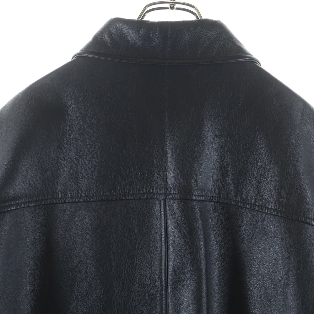 GAP(ギャップ) 90s VINTAGE Old Gap Leather Jacket ヴィンテージ オールドギャップ レザージャケット ブルゾン ブラック 112978-00-1