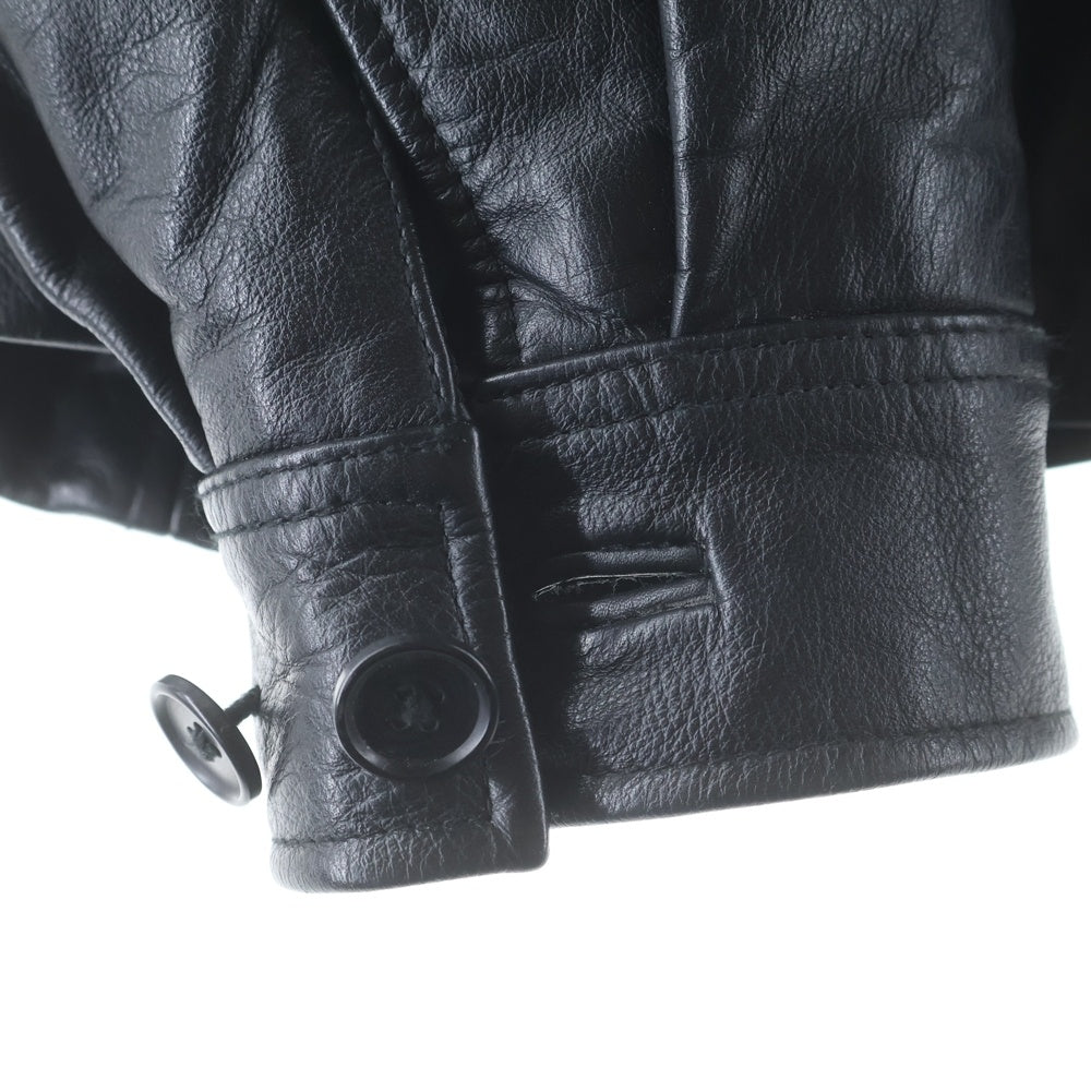 GAP(ギャップ) 90s VINTAGE Old Gap Leather Jacket ヴィンテージ オールドギャップ レザージャケット ブルゾン ブラック 112978-00-1