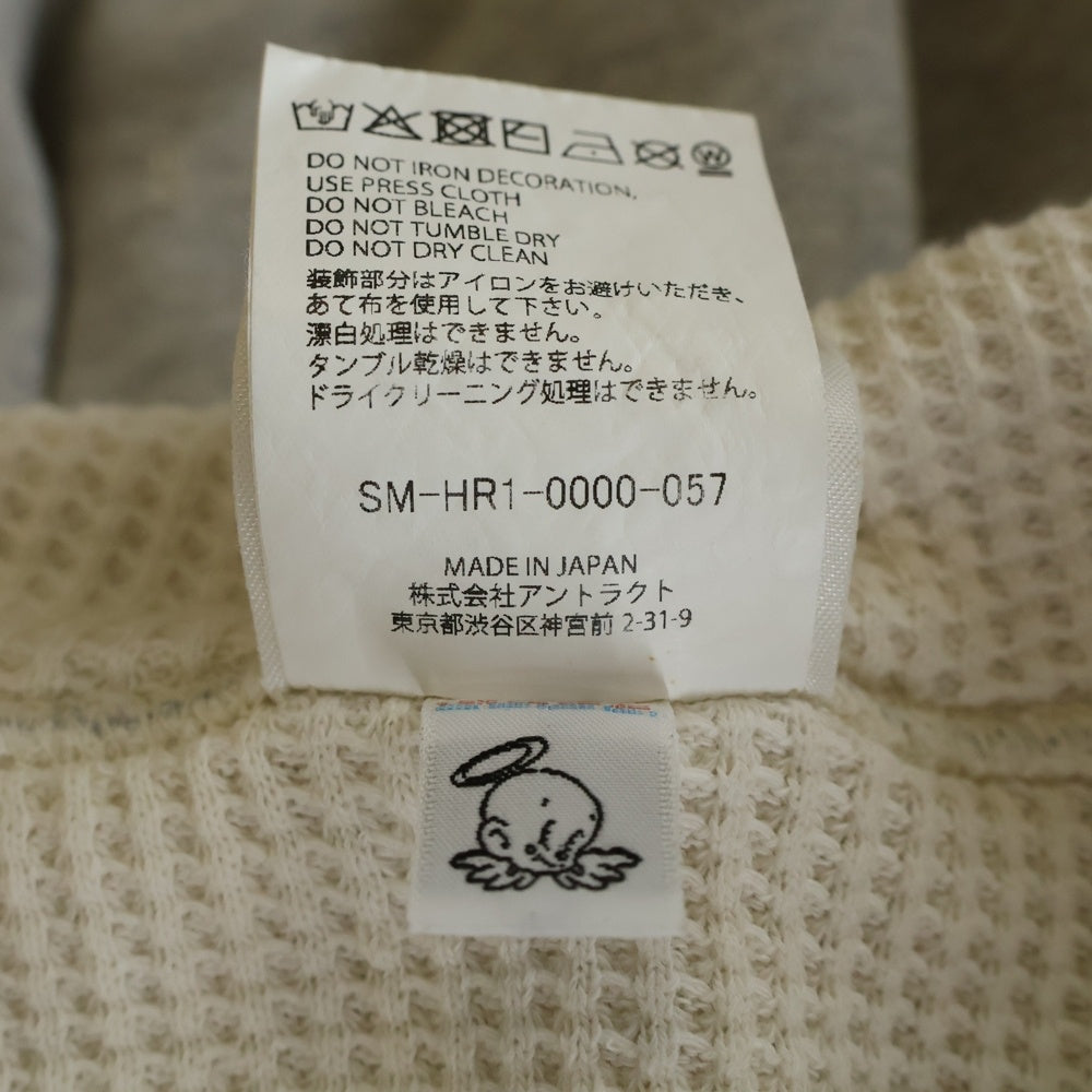 SAINT MICHAEL(セントマイケル) DOUBLE FACE SWEAT HOODIE ダブルフェイス スウェットプルオーバーフーディー グレー SM-HR1-0000-057