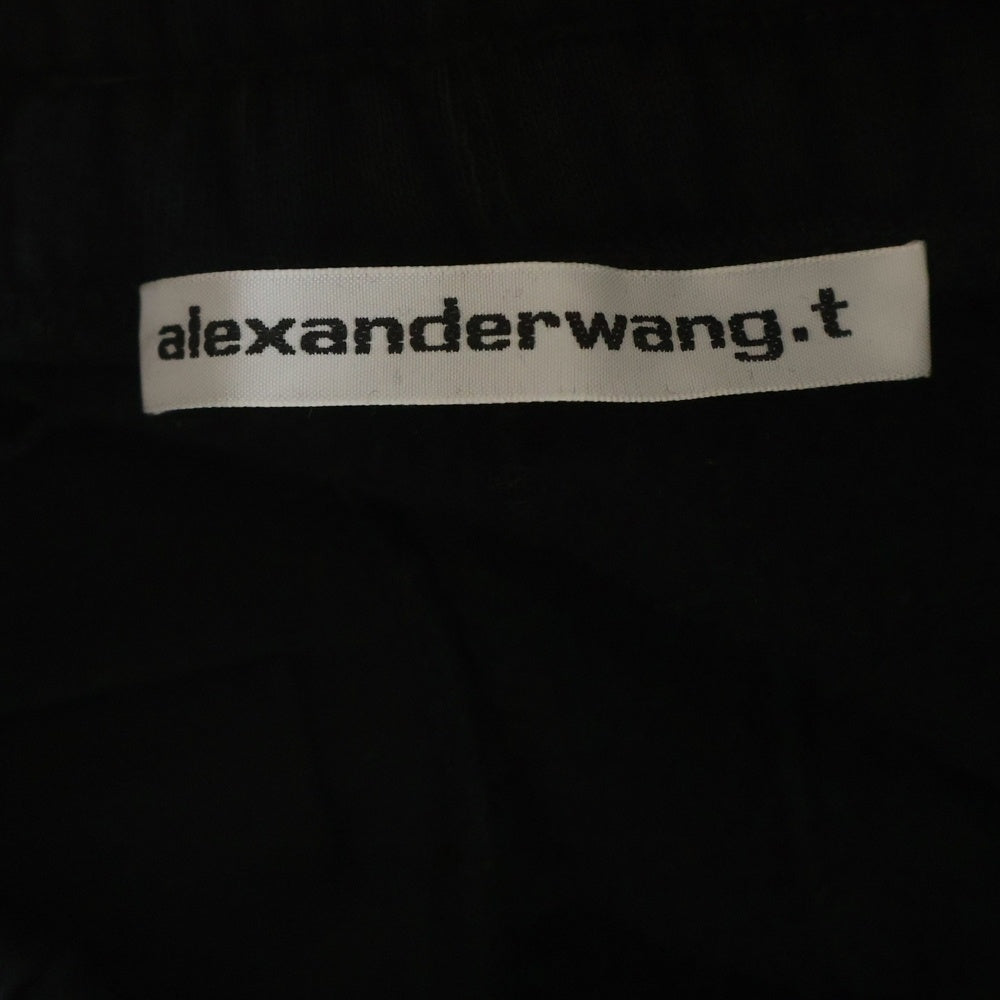 ALEXANDER WANG(アレキサンダーワン) ESSENTIAL TERRY CLASSIC SWEATPANT ロゴ スウェットパンツ ブラック 4CC3244399
