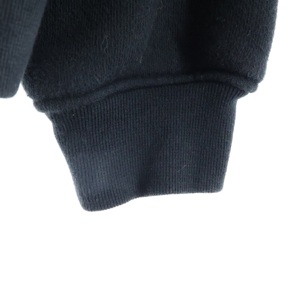 ALEXANDER WANG(アレキサンダーワン) PUFF LOGO ZIP UP HOODIE ロゴジップアップフーディー ブラック