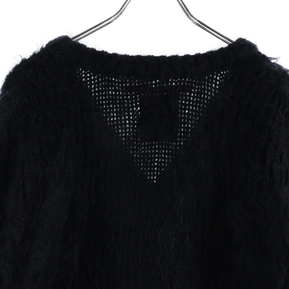 Leh(レー) MOHAIR AND WOOL CARDIGAN モヘアウールカーディガン ブラック LEH-805