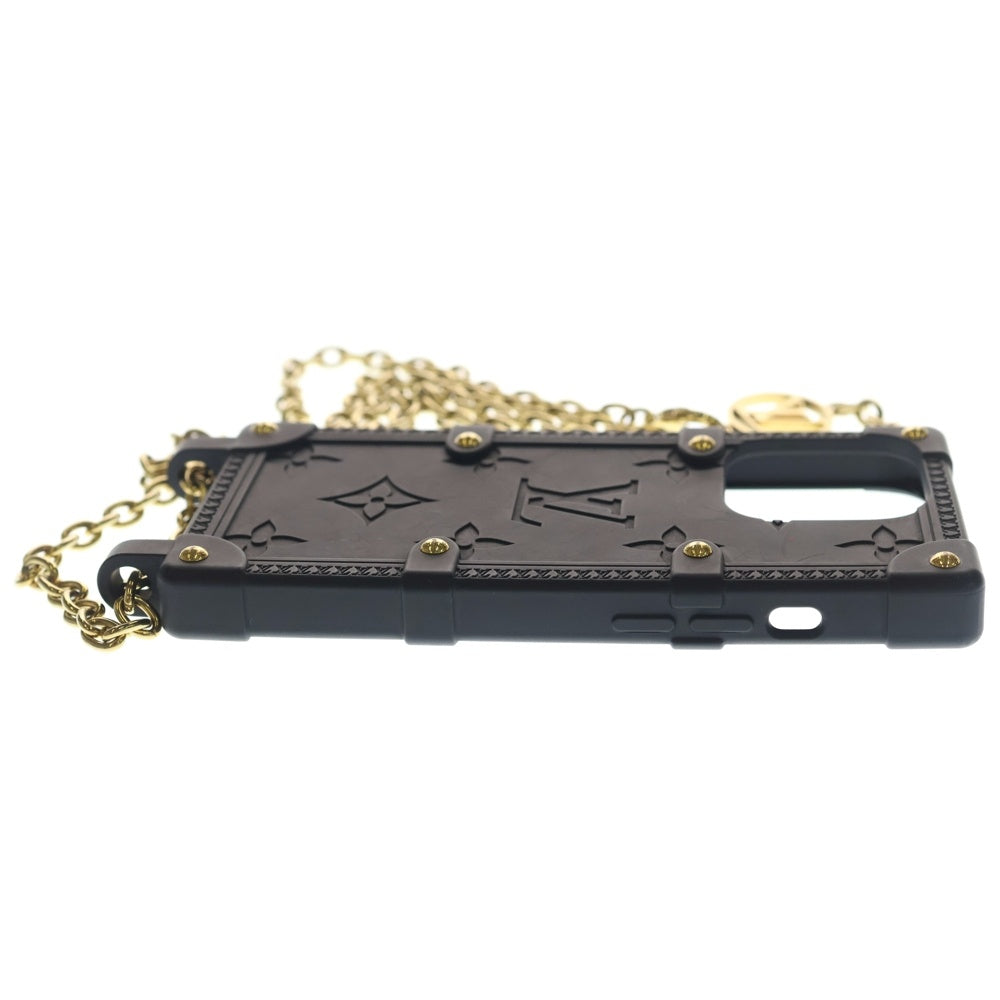 LOUIS VUITTON(ルイヴィトン) リ トランク モノグラム スマホケース iPhone 14pro ラバー ブラック