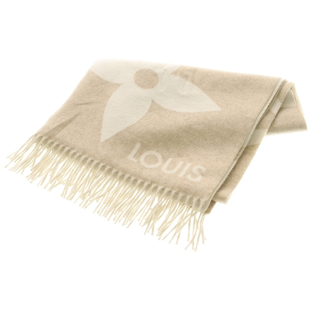 LOUIS VUITTON(ルイヴィトン) エシャルプ ジ アルティメット シャイン モノグラム マフラー ストール カシミヤ混 アイボリー M77855 レディース