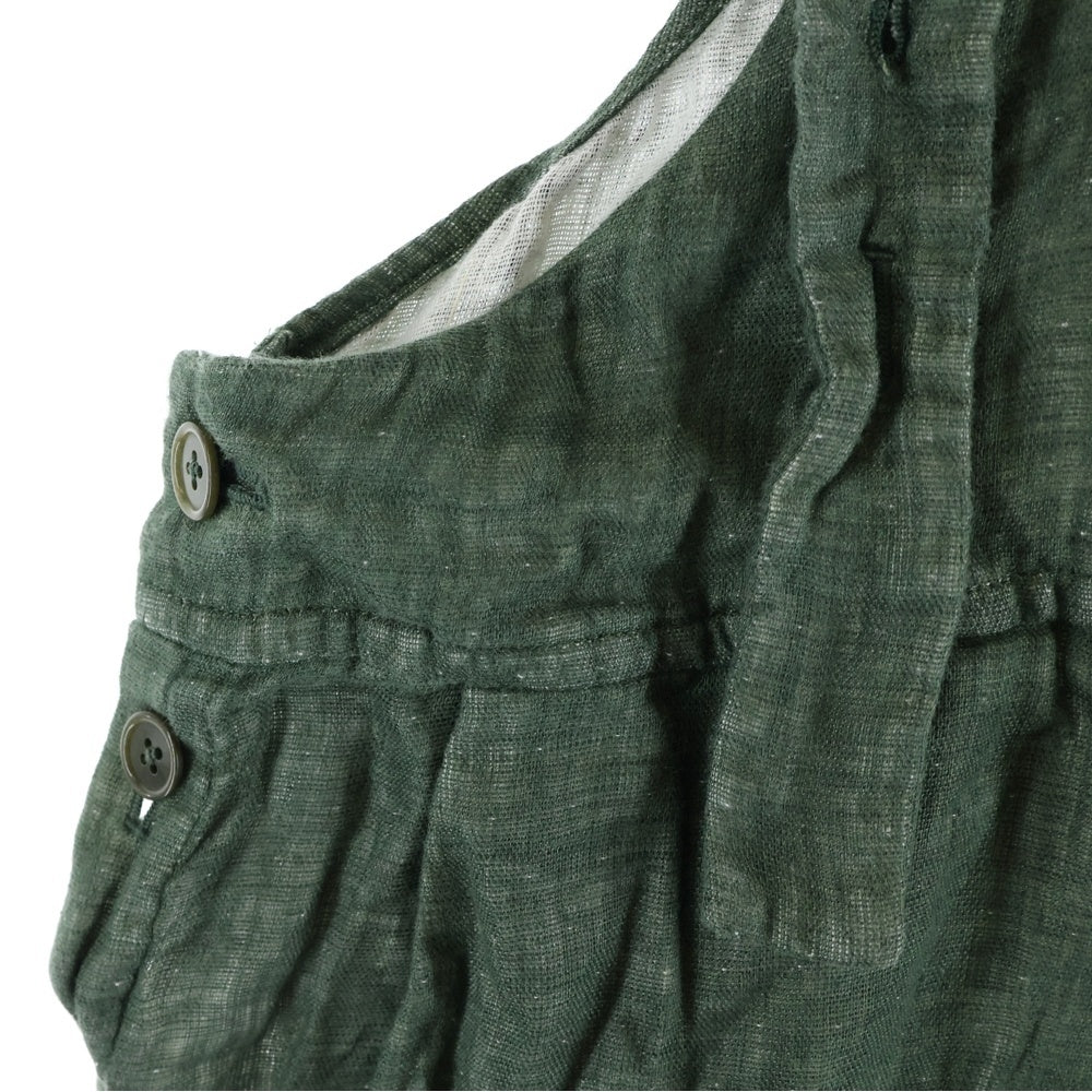 Yohji Yamamoto POUR HOMME(ヨウジヤマモト プールオム) LIN LINEN Overalls リネン オーバーオール グリーン HT-D04-311