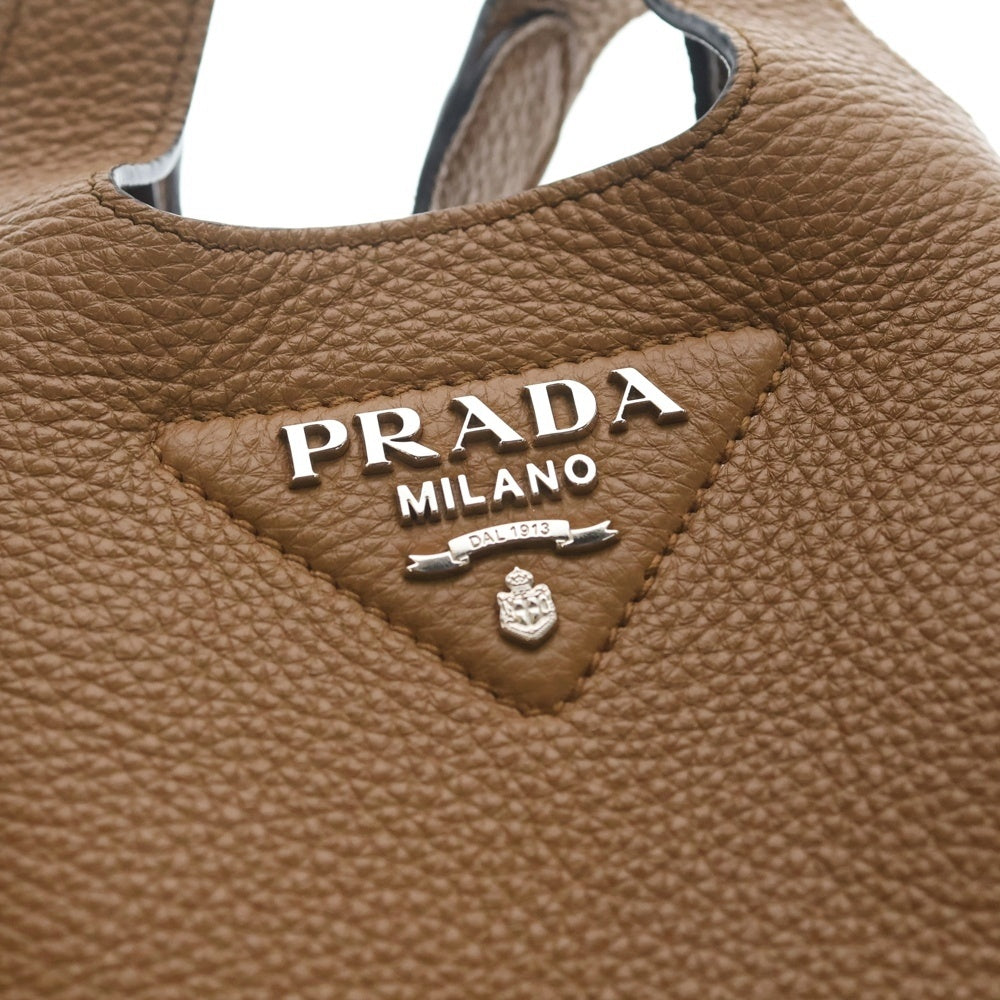 PRADA(プラダ) ヴィッテロダイノ ミニバッグ トートバッグ ハンドバッグ ブラウン 1BA349 レディース