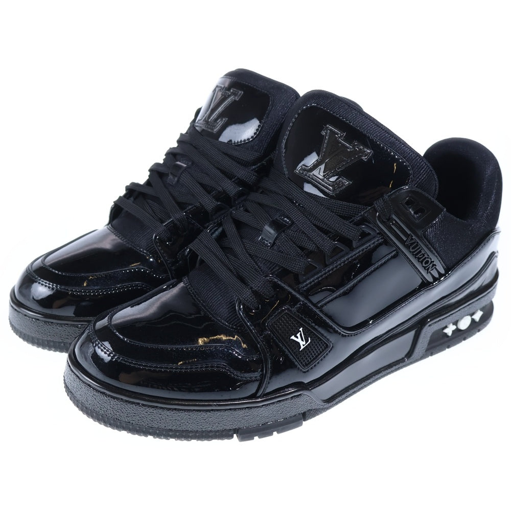 LOUIS VUITTON(ルイヴィトン) 20年製 LV Trainer Patent BM0242 トレイナーライン パテントレザー ローカットスニーカー ブラック