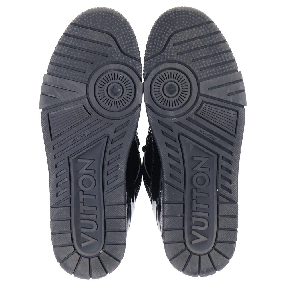 LOUIS VUITTON(ルイヴィトン) 20年製 LV Trainer Patent BM0242 トレイナーライン パテントレザー ローカットスニーカー ブラック