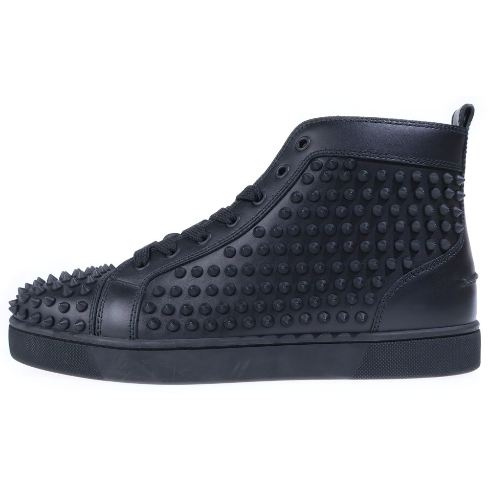 CHRISTIAN LOUBOUTIN(クリスチャンルブタン) LOUIS SPIKES スパイクスタッズ レザー ハイカットスニーカー ブラック/ゴールド