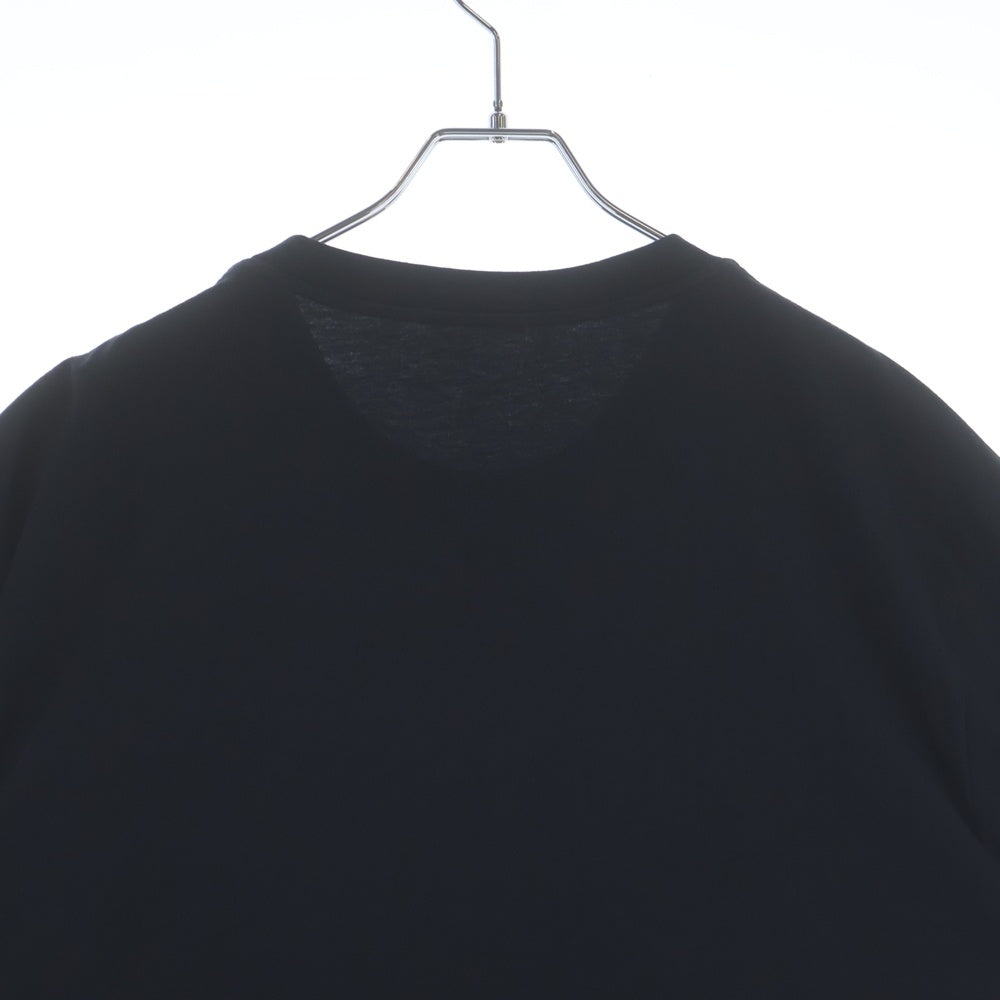 MONCLER(モンクレール) 21SS MAGLIA T-SHIRT G109H8C00002 フロントプリントクルーネック半袖Tシャツカットソー ブラック