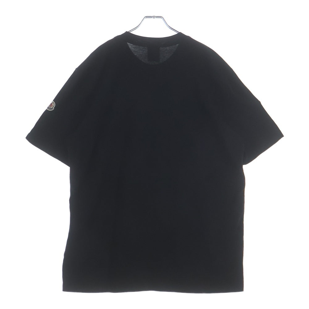 MONCLER(モンクレール) 22AW ×MARVEL SPIDERMAN SS THIRT H20918C00004 マーベル スパイダーマン フロントプリントクルーネック半袖Tシャツカットソー ブラック