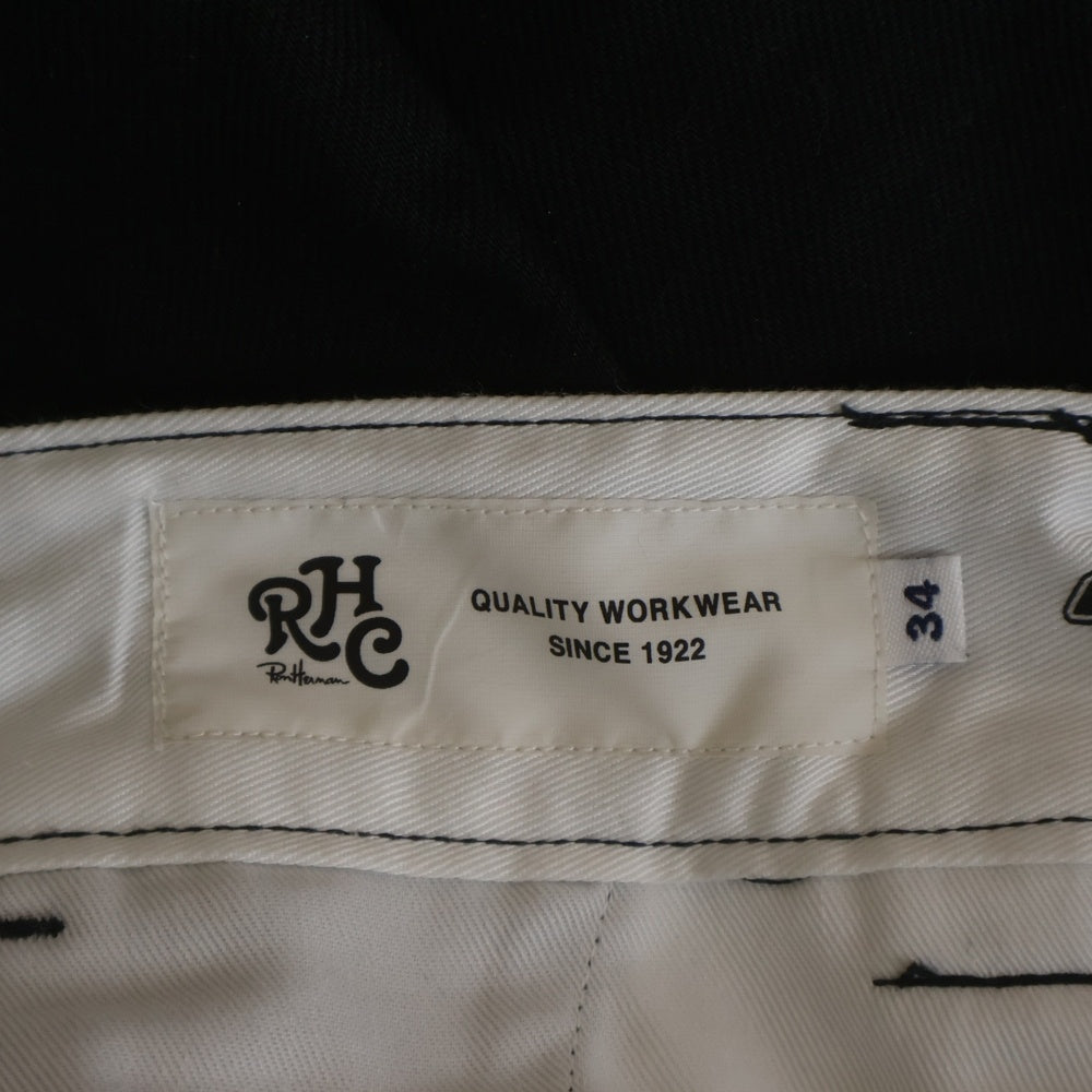 RON HERMAN(ロンハーマン) 23AW ×Dickies ディッキーズ 別注 ストレッチ ツイル ワークチノパンツ 233M40RH01 ブラック
