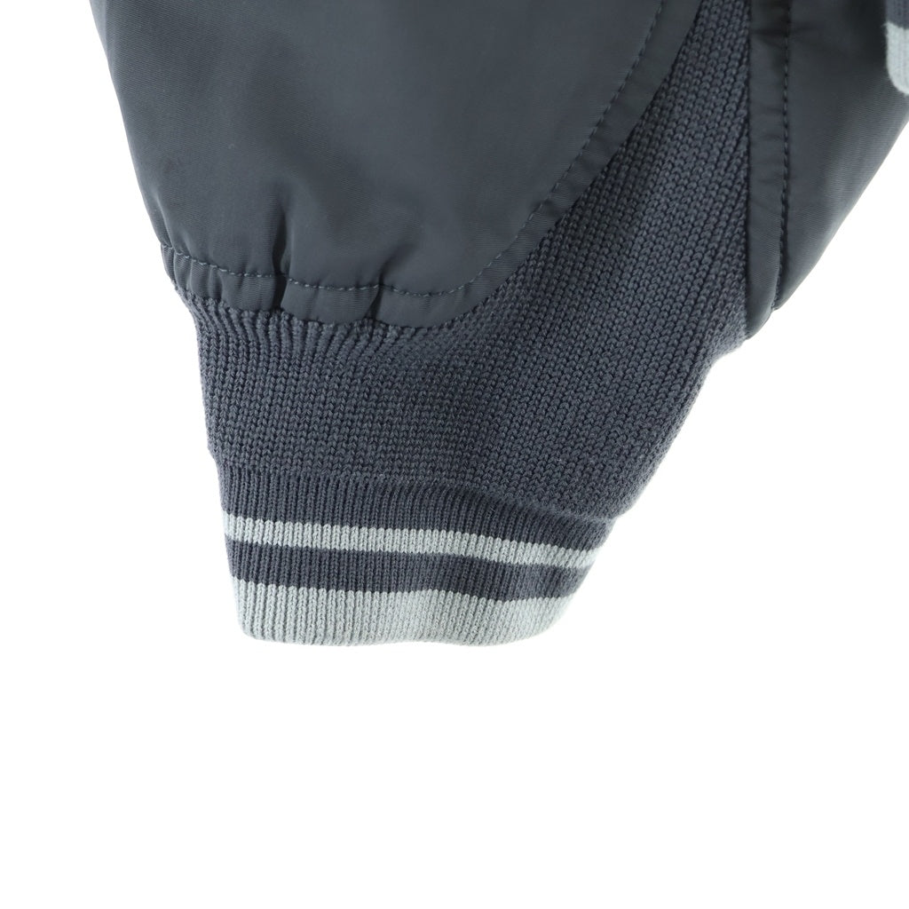 DIOR(ディオール) Embroidered logo casual jacket 213C406A5457 フロントロゴ刺繍 ナイロンボンバージャケット グレー