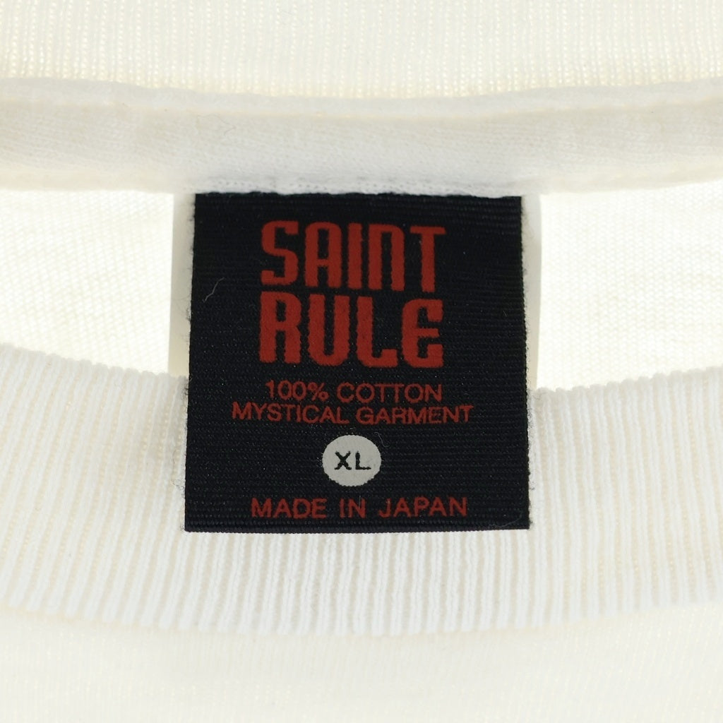 SAINT MICHAEL(セントマイケル) 25SS × EVANGELION S/S EV Tee SM-HR8-0000-C11 シン・エヴァンゲリオン劇場版 コラボ プリント クルーネック半袖Tシャツカットソー ホワイト