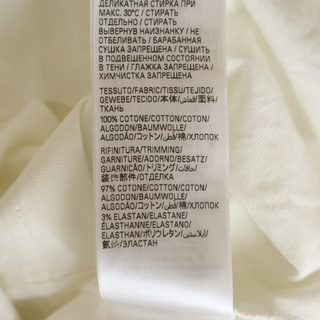 BALENCIAGA(バレンシアガ) 25SS OVER CHAMPS-ELYSEES T-SHIRT 787349 フロントプリント プルオーバー カットソー 半袖Tシャツ ホワイト