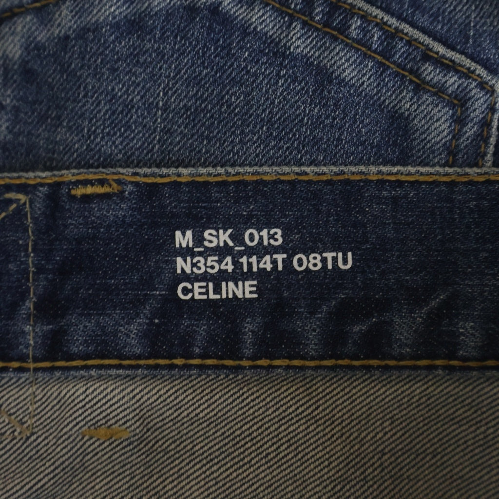 CELINE(セリーヌ) ウォッシュド加工 ストレッチスキニーデニムパンツ ジーンズ インディゴ N354 114T 08TU