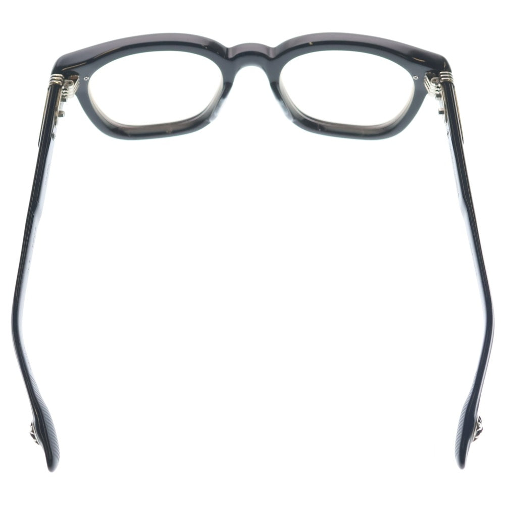 CHROME HEARTS(クロムハーツ) DRIPPIN クロスモチーフテンプルウェリントンフレーム サングラス 眼鏡 アイウェア ブラック ※度入り