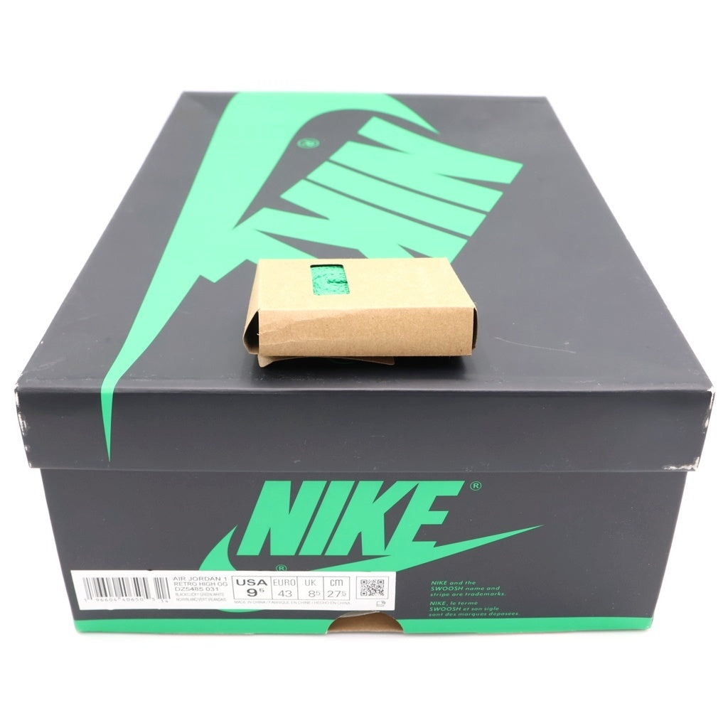 NIKE(ナイキ) AIR JORDAN 1 RETRO HIGH OG LUCKY GREEN DZ5485-031 エアジョーダン レトロ ラッキーグリーン ハイカットスニーカー グリーン/ブラック US9.5/27.5cm