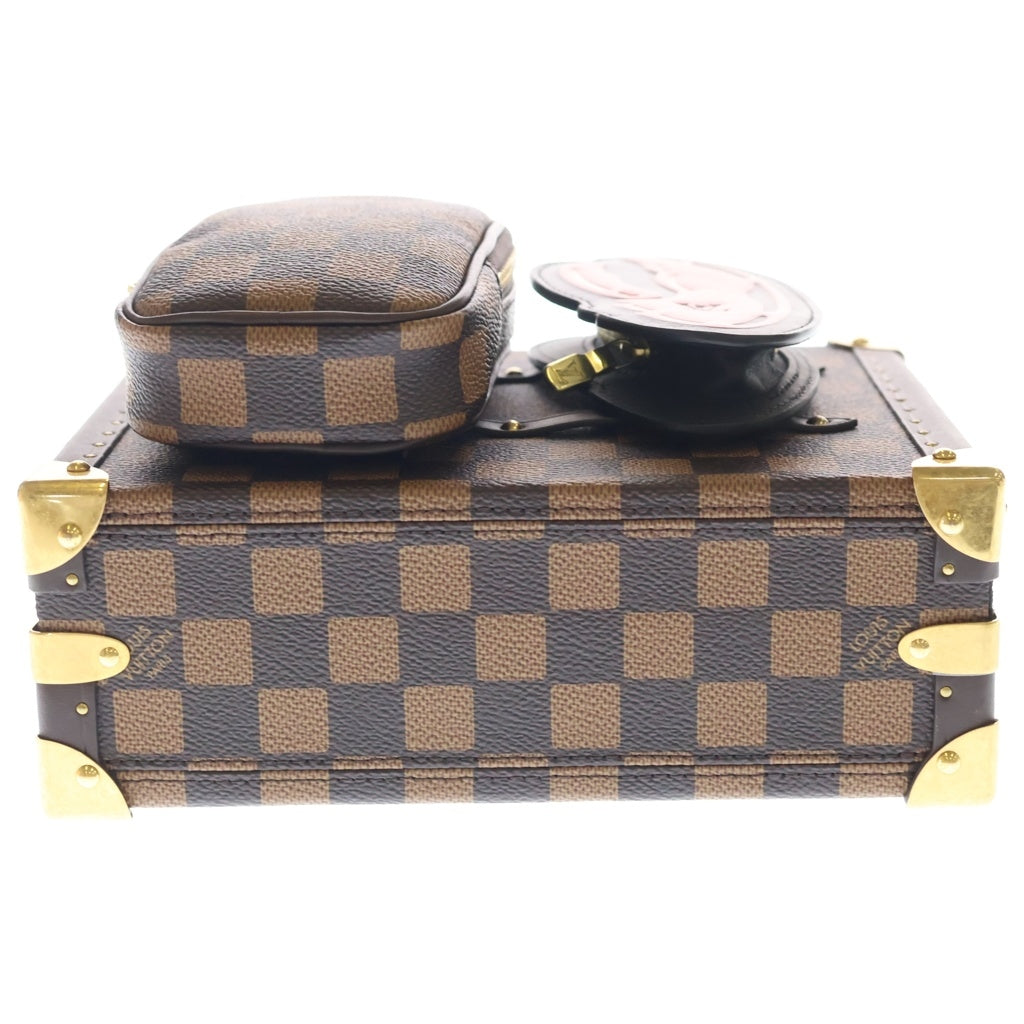 LOUIS VUITTON(ルイヴィトン) サワガニ トランク モノグラム ハンドバッグ ショルダーバッグ ブラウン N40765 レディース