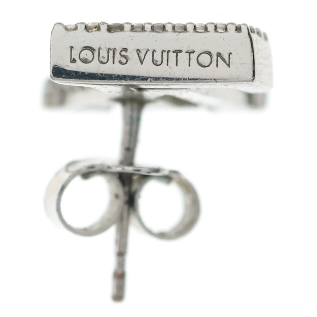 LOUIS VUITTON(ルイヴィトン) ピアス LV アイコニック ストラス シルバー M00608