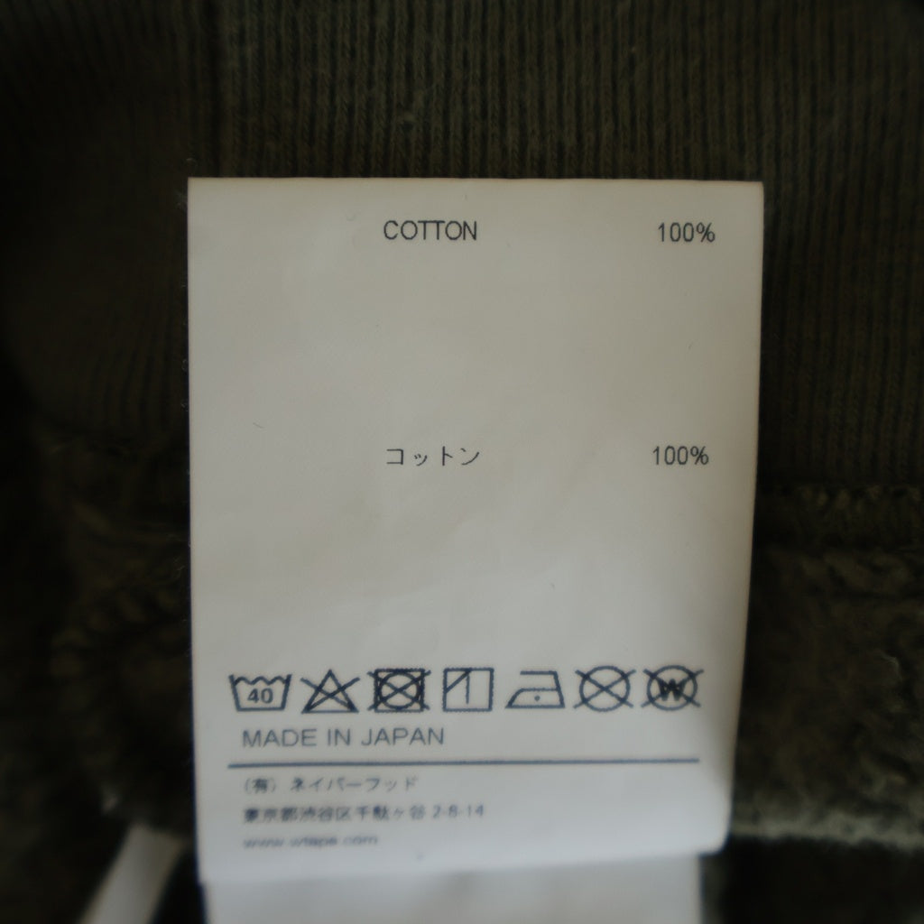 WTAPS(ダブルタップス) 22AW AII 02/SWEATER/COTTON.WUT ロゴ クルーネックスウェットトレーナー グリーン 222ATDT-CSM19