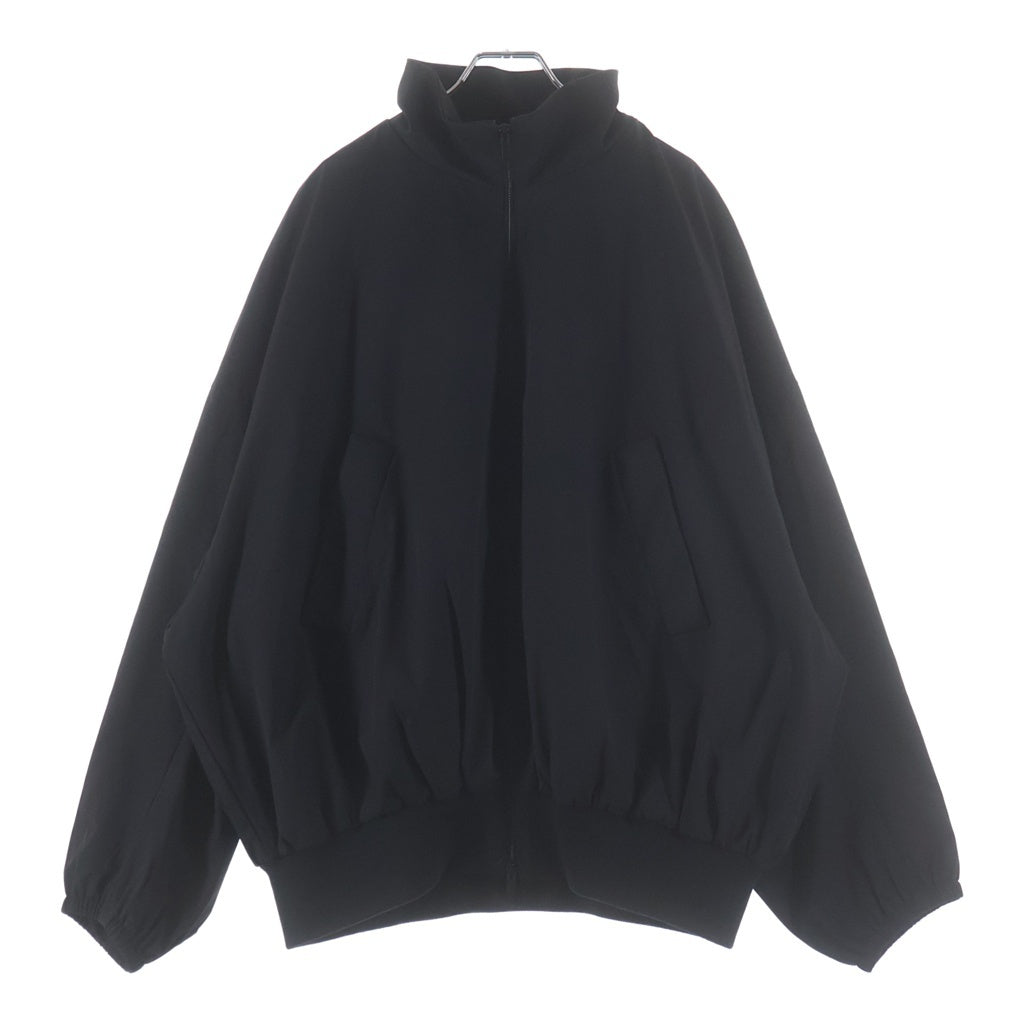 FEAR OF GOD(フィアオブゴッド) テリーハイネック バック切り替え ナイロンジップアップジャケット ブラック