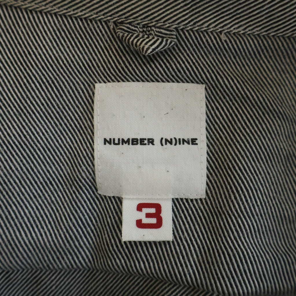 NUMBER (N)INE(ナンバーナイン) 1Pロゴ カットオフ長袖シャツ