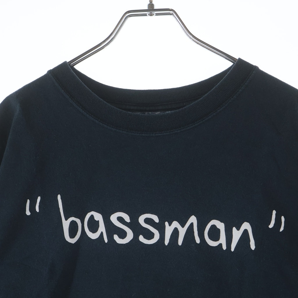 NUMBER (N)INE(ナンバーナイン) bassman プリント クルーネック半袖Tシャツカットソー ネイビー