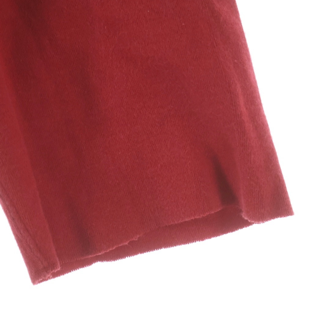 NUMBER (N)INE(ナンバーナイン) 05AW THE HIGH STREETS THS ハイスト期 ラグラン 七分袖 クルーネックTシャツカットソー ブラック/レッド