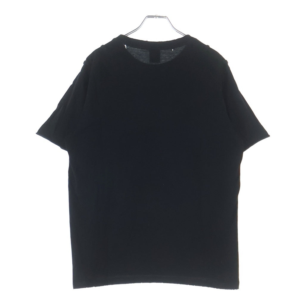 NUMBER (N)INE(ナンバーナイン) 06SS Welcom To Shadow Neclace Cross Tee フロントプリント クルーネック半袖Tシャツカットソー ブラック