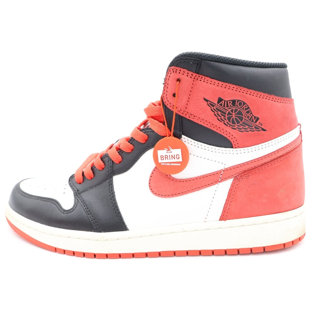 NIKE(ナイキ) AIR JORDAN 1 RETRO HIGH OG TRACK RED 555088-112 エアジョーダン 1 レトロ ハイ トラックレッド ハイカットスニーカー レッド/ホワイト US9.5/27.5cm