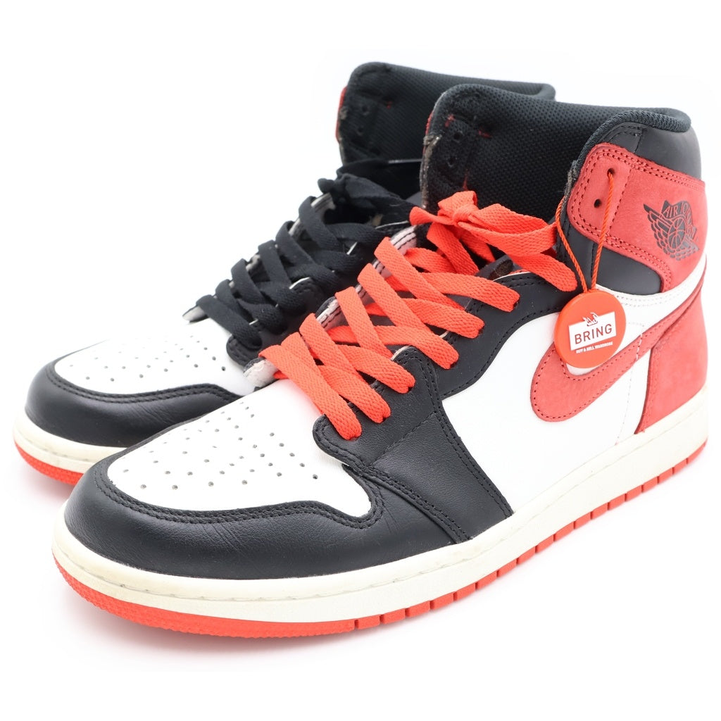 NIKE(ナイキ) AIR JORDAN 1 RETRO HIGH OG TRACK RED 555088-112 エアジョーダン 1 レトロ ハイ トラックレッド ハイカットスニーカー レッド/ホワイト US9.5/27.5cm