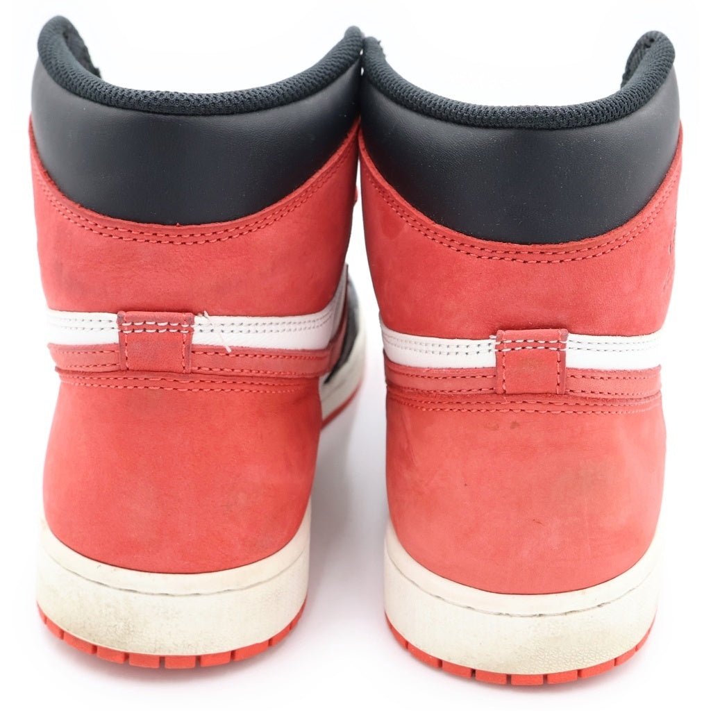 NIKE(ナイキ) AIR JORDAN 1 RETRO HIGH OG TRACK RED 555088-112 エアジョーダン 1 レトロ ハイ トラックレッド ハイカットスニーカー レッド/ホワイト US9.5/27.5cm
