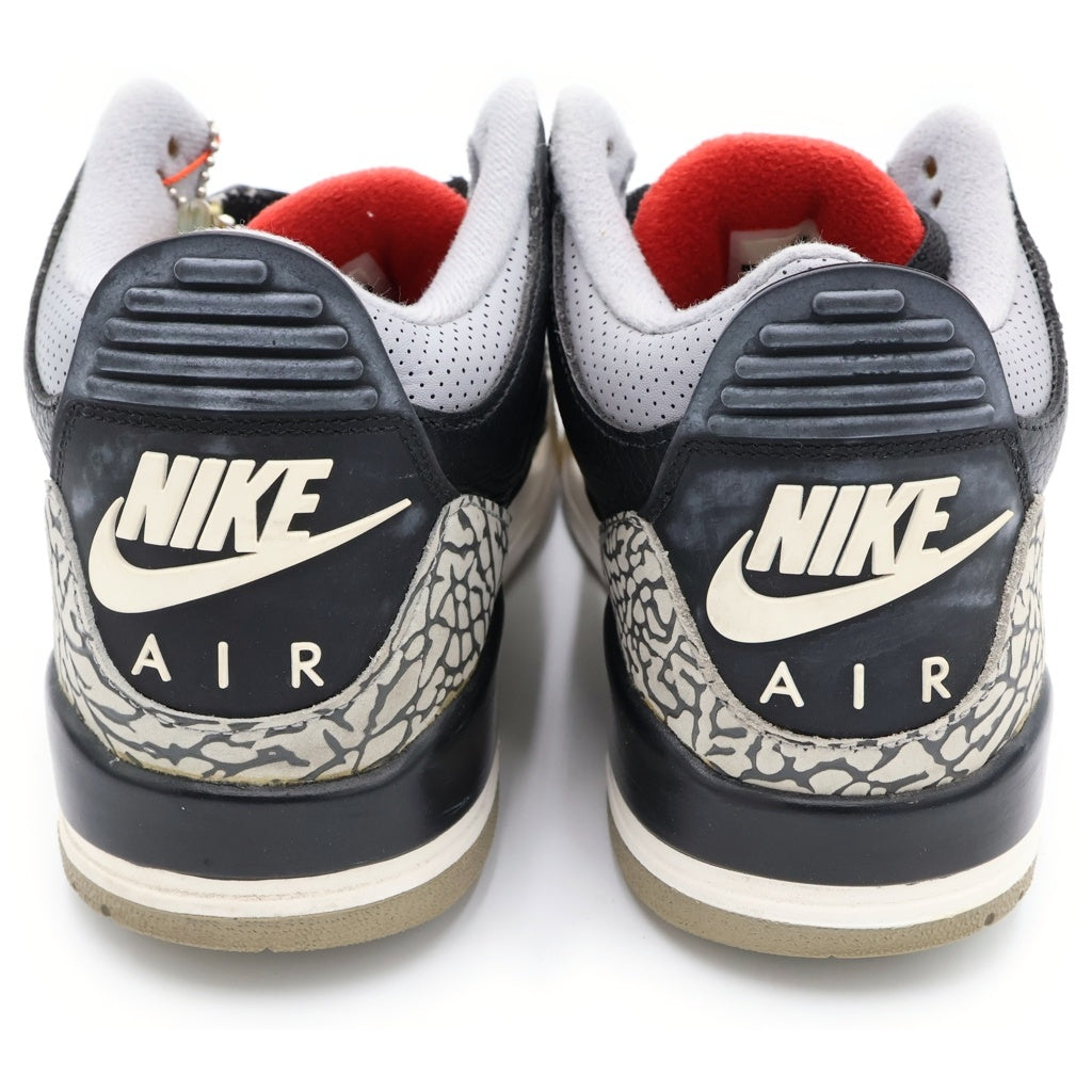 NIKE(ナイキ) AIR JORDAN 3 RETRO OG BLACK CEMENT 854262-001 エアジョーダン 3 レトロ ブラックセメント ハイカットスニーカー ブラック US9.5/27.5cm